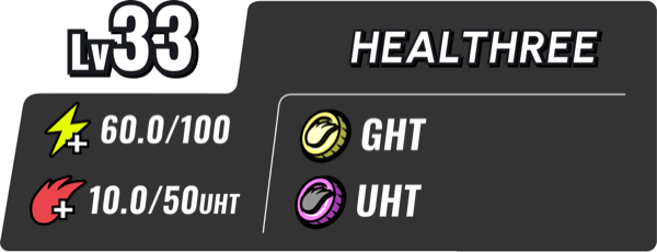 Lv33 HEALTHREE / GHT / UHT